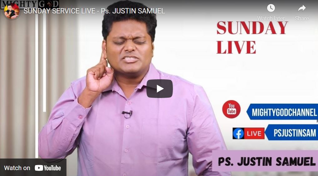 SUNDAY SERVICE LIVE – Ps. JUSTIN SAMUEL
